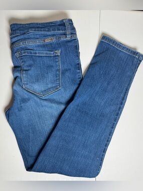 KanCan Jeans Women Size 13/30-wmn10/12 Mid Rise Skinny Dark Wash Stretch Denim